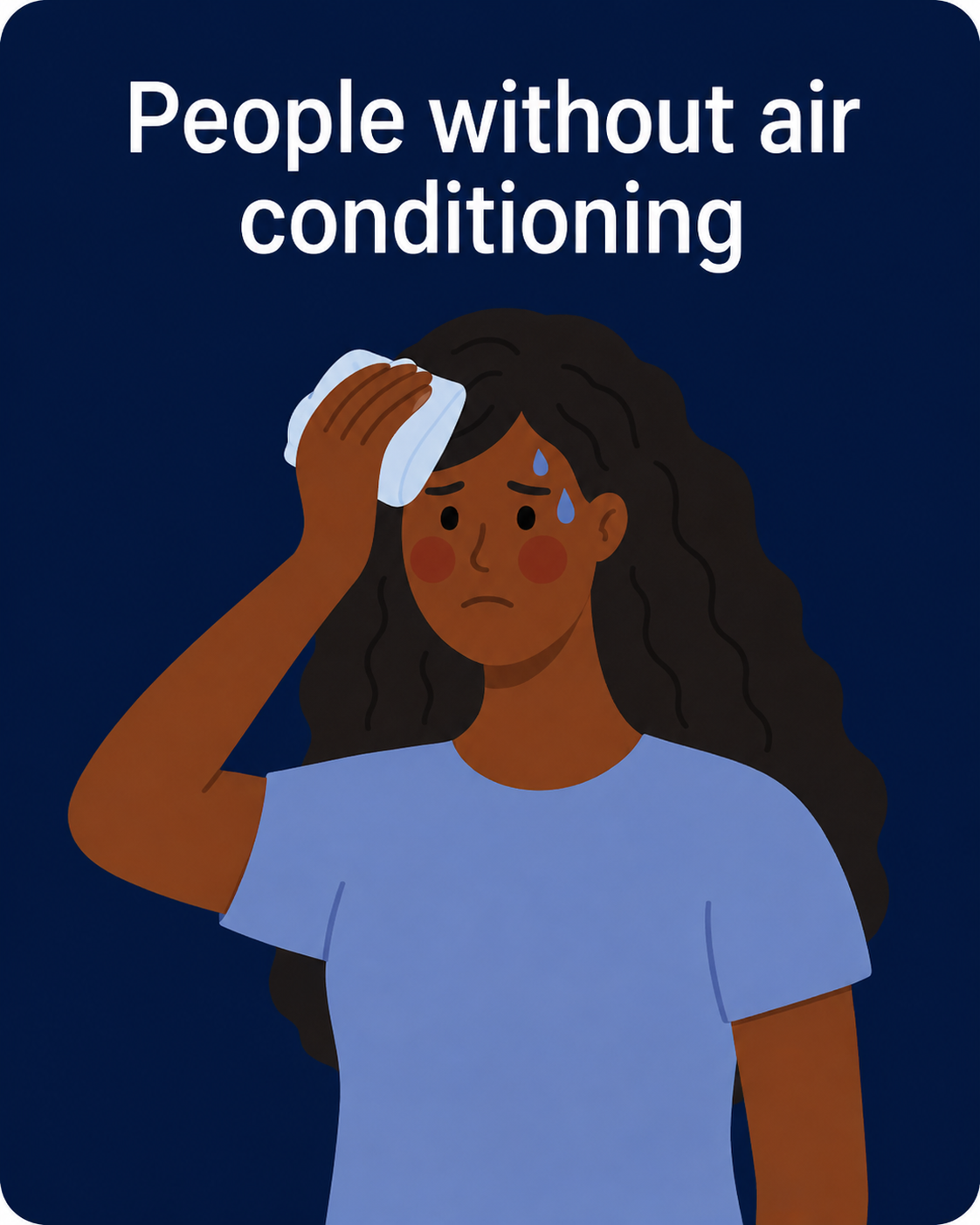 People without air conditioning